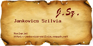Jankovics Szilvia névjegykártya